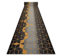 RugsX Anti-Slip Runner in Black | Size: 120 cm x 130 cm RUGSX Black 120 cm x 130 cm