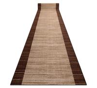 RugsX Anti-Slip Streifen Runner in Brown | Size: 110 cm x 440 cm RUGSX Brown 110 cm x 440 cm