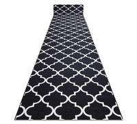 RugsX Anti-Slip Trellis Runner in Black | Size: 120 cm x 300 cm RUGSX Black 120 cm x 300 cm