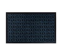 RugsX Antislip Dunlop Doormat in Blue | Size: 40 cm x 60 cm RUGSX Blue 40 cm x 60 cm