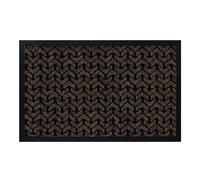 RugsX Antislip Dunlop Doormat in Brown | Size: 40 cm x 60 cm RUGSX Brown 40 cm x 60 cm