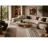 RugsX Arcana 2162 Carpet Cream Brown, Geometric, Modern 240X330 Cm