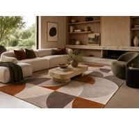 RugsX Arcana 2232 Carpet Beige Orange, Geometric, Modern 240X330 Cm