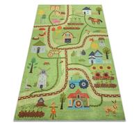 RugsX Bambino Rug in Green | Size: 80 cm x 150 cm RUGSX Green 80 cm x 150 cm