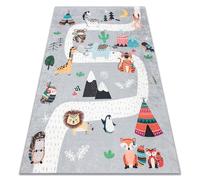 RugsX Bambino Rug in Grey | Size: 140 cm x 190 cm RUGSX Grey 140 cm x 190 cm