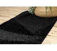 RugsX Bathroom Rug Synergy, Glamour, Non-Slip, Soft - Lurex Black 60X100 Cm