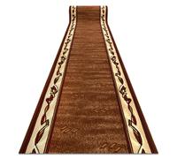 RugsX Bcf Filip Runner in Brown | Size: 90 cm x 440 cm RUGSX Brown 90 cm x 440 cm