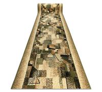 RugsX Bcf Impresja Runner in Green | Size: 90 cm x 250 cm RUGSX Green 90 cm x 250 cm