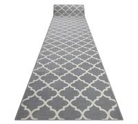 RugsX Bcf Morad Runner in Grey | Size: 120 cm x 440 cm RUGSX Grey 120 cm x 440 cm