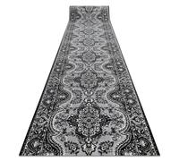 RugsX Bcf Morad Runner in Grey | Size: 60 cm x 150 cm RUGSX Grey 60 cm x 150 cm