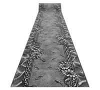 RugsX Bcf Morad Runner in Grey | Size: 70 cm x 280 cm RUGSX Grey 70 cm x 280 cm