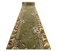 RugsX Bcf Trio Runner in Green | Size: 70 cm x 280 cm RUGSX Green 70 cm x 280 cm