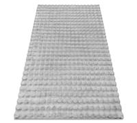 RugsX Bubble Rug in Silver | Size: 80 cm x 150 cm RUGSX Silver 80 cm x 150 cm