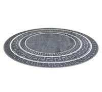 RugsX Carpet Allure 1960 Circle, Greek Key, Frame - Structural, Stylish, Glamour Grey Circle 200 Cm
