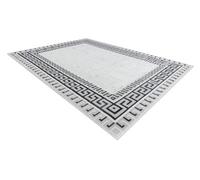 RugsX Carpet Allure 1960 Greek Key, Frame - Structural, Stylish, Glamour White / Grey 180X270 Cm