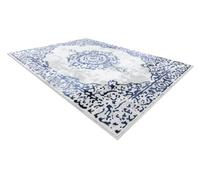 RugsX Carpet Allure 1961 Ornament, Frame - Structural, Stylish, Glamour White Blue 240X330 Cm
