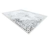 RugsX Carpet Allure 1961 Ornament, Frame - Structural, Stylish, Glamour White Grey 80X150 Cm