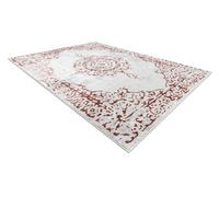 RugsX Carpet Allure 1961 Ornament, Frame - Structural, Stylish, Glamour White Pink 80X150 Cm