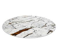 RugsX Carpet Allure 1963 Circle Marble - Structural, Stylish, Glamour White / Gold Circle 200 Cm