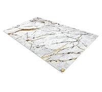 RugsX Carpet Allure 1963 Marble - Structural, Stylish, Glamour White / Gold 200X290 Cm