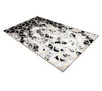 RugsX Carpet Allure 1966 Cube 3D - Structural, Stylish, Glamour Black / Gold 140X190 Cm