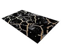 RugsX Carpet Allure 1967 Marble - Structural, Stylish, Glamour Black / Gold 120X170 Cm