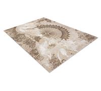 RugsX Carpet Allure 5715 Abstraction - Structural, Stylish, Glamour Beige / White 80X150 Cm