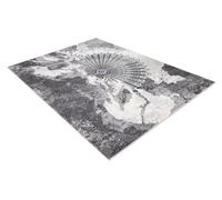 RugsX Carpet Allure 5715 Abstraction - Structural, Stylish, Glamour Light Grey / White 160X220 Cm