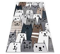 RugsX Carpet Fun Gatti For Children, Cats, Animals Colorful Multi 180X270 Cm
