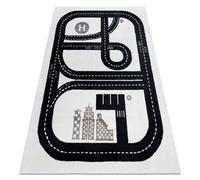 RugsX Carpet Fun Track For Children, Street, Town Cream 180X270 Cm