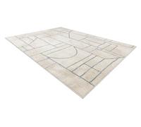 RugsX Carpet Fusion 0806 Cream / Light Grey - Geometric, Modern, Abstract 140X190 Cm