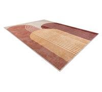 RugsX Carpet Fusion 0810 Beige / Terracotta - Geometric, Modern, Abstract 120X170 Cm