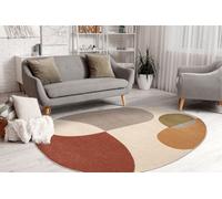 RugsX Carpet Fusion 5706 Cream Terracotta Shape - Geometric, Modern, Abstract, 200X290 Cm