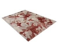 RugsX Carpet Fusion 8259 Cream / Claret - Flowers, Modern, Abstract 80X150 Cm