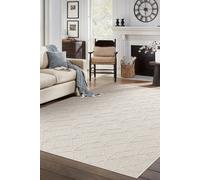 RugsX Carpet Jersey 19231 Cream - Geometric Structural, Loop Boho 60X100 Cm