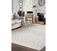RugsX Carpet Jersey 19234 Grey - Rhombuses, Structural, Loop Boho 80X150 Cm