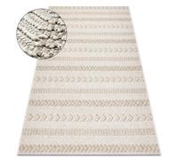 RugsX Carpet Jersey 19243 Beige - Chevron, Structural, Loop Boho 80X150 Cm