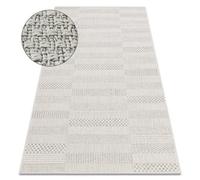 RugsX Carpet Origi 3736 Cream - Boards Flat-Woven Sisal String 136X190 Cm