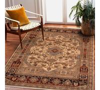 RugsX Carpet Wool Keshan Fringe, Oriental 1255/53525 Beige / Terracotta 200X290 Cm