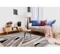 RugsX Carpet Wool Nain Geometric 7706/51655 Beige / Blue 80X150 Cm