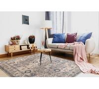 RugsX Carpet Wool Nain Ornament, Frame 7586/51635 Beige / Blue 80X150 Cm