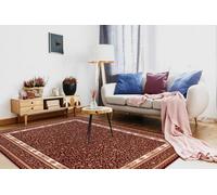 RugsX Carpet Wool Nain Ornament, Frame 7965/51066 Burgundy / Beige 80X150 Cm