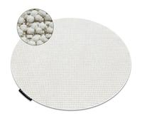 RugsX Casablanca Loop Rug in White | Size: 133 cm diameter RUGSX White 133 cm diameter