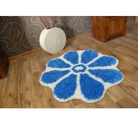 RugsX Circle Shaggy Rug - Polypropylene - 140cm_diameter - Blue