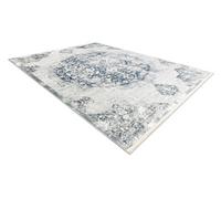 RugsX Distin 0820A Navy Blue / Blue / White Modern Carpet - Ornament, Vintag 80X150 Cm