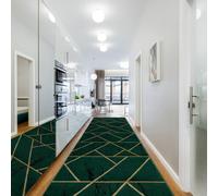 RugsX Exclusive Emerald Runner 1012 Glamour, Stylish Marble, Geometric Bottl 100X270 Cm