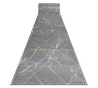 RugsX Exclusive Emerald Runner in Grey | Size: 80 cm x 140 cm RUGSX Grey 80 cm x 140 cm