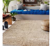 RugsX Flat 48955265 Sisal Carpet Geometric - Natural Beige Straw Color, String 160X230 Cm