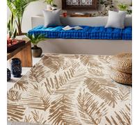 RugsX Flat 48977256 Sisal Carpet Palm Leaves - Natural Beige Straw Color, String 140X200 Cm