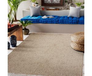 RugsX Flat 49371265 Sisal Carpet Trellis - Natural Beige Straw Color, String 80X150 Cm